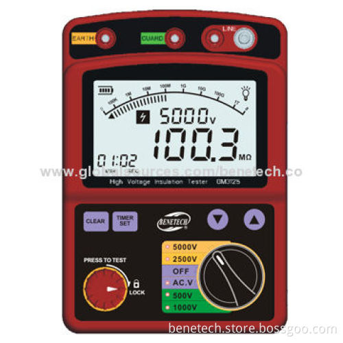 AC/DC Digital Multi-meter with AC Voltage of 250 to 2,500V